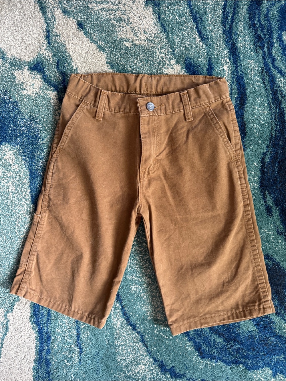 Wrangler Boys Size 10 Adjustable Waist Brown Shorts